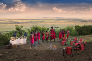 Kenya Maasai dance sundowners Masai Mara family safari